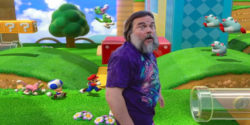 Джек Блэк проходит уровень Марио по-настоящему в забавном видео Instagram